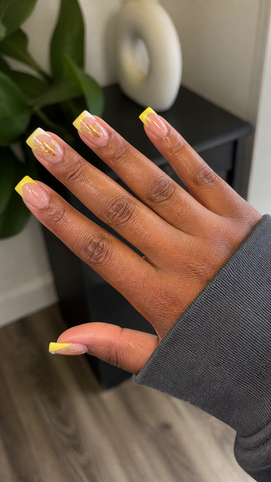 Beautiful manicure close up